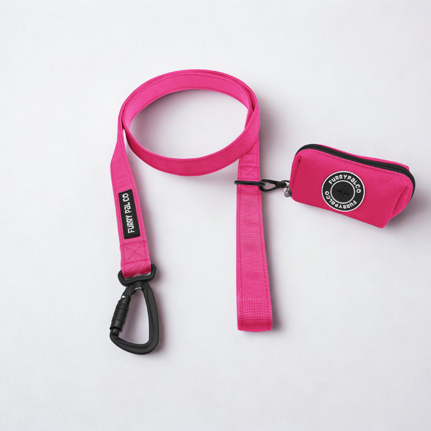 Heavy Duty Collar Set - Collar, Leash & Poop Bag Holder
