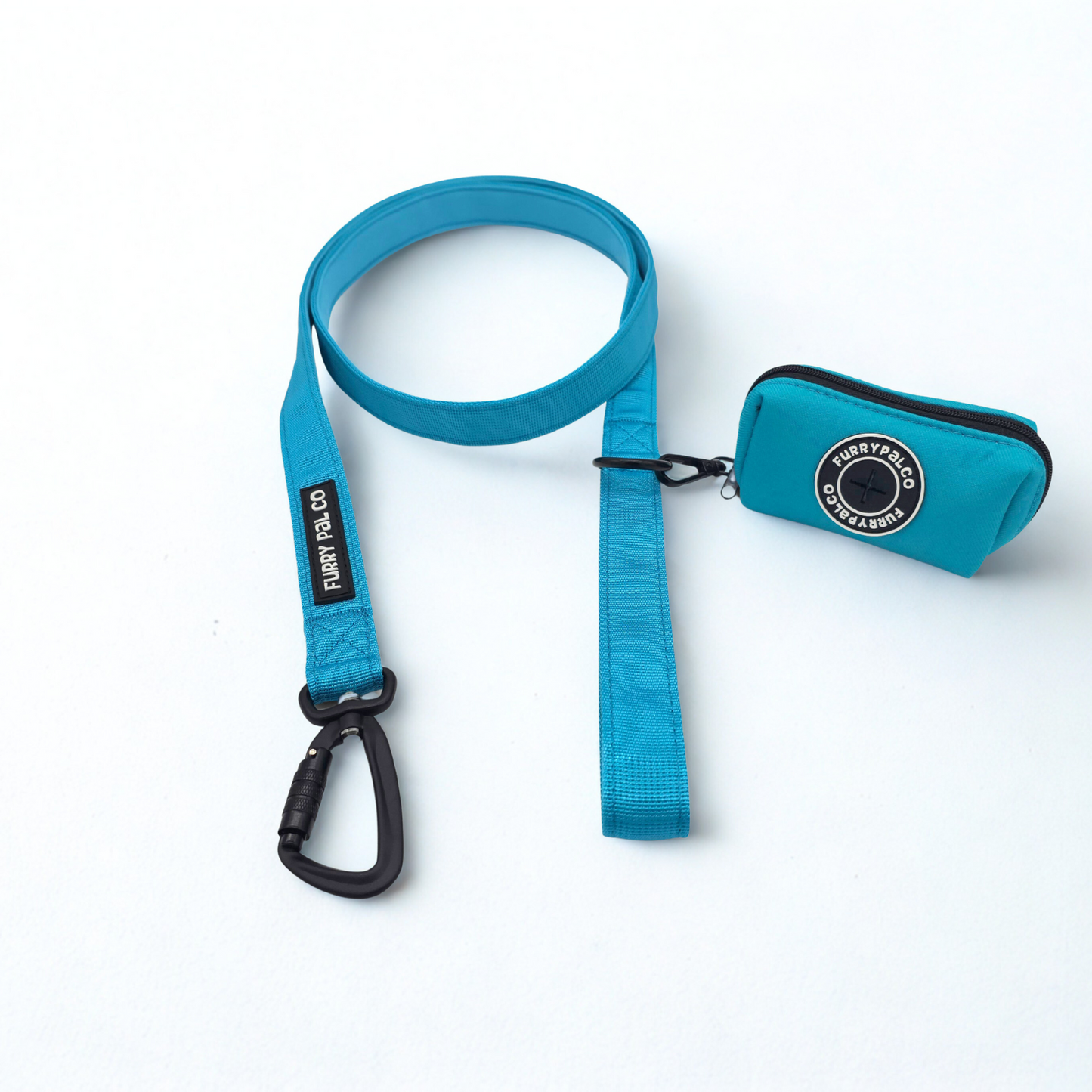 Heavy Duty Collar Set - Collar, Leash & Poop Bag Holder
